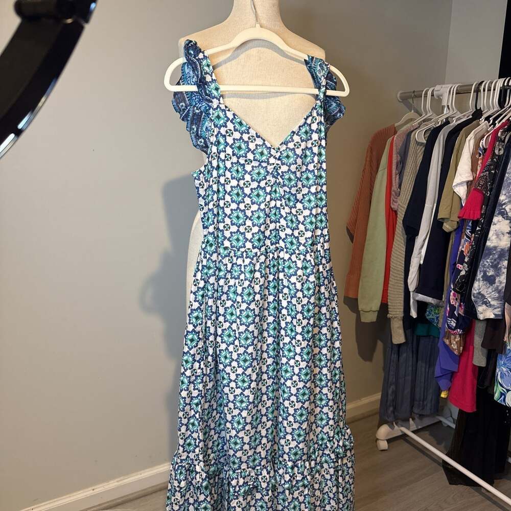 LUCKY BRAND NWT boho chic 100% cotton‎ maxi dress size M